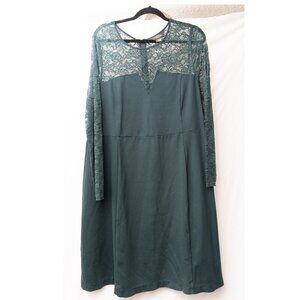 Dark green Michel Studio Plus size 2x lace dress